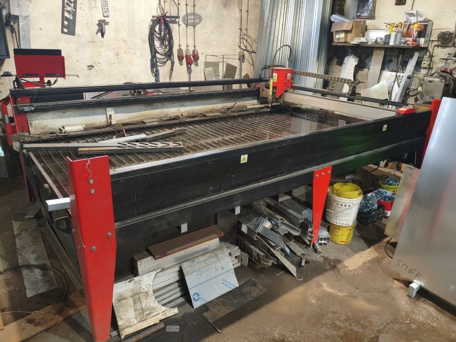 Ploter wypalarka wycinarka plazmowa alubram cnc 3000x1500mm bdb stan o