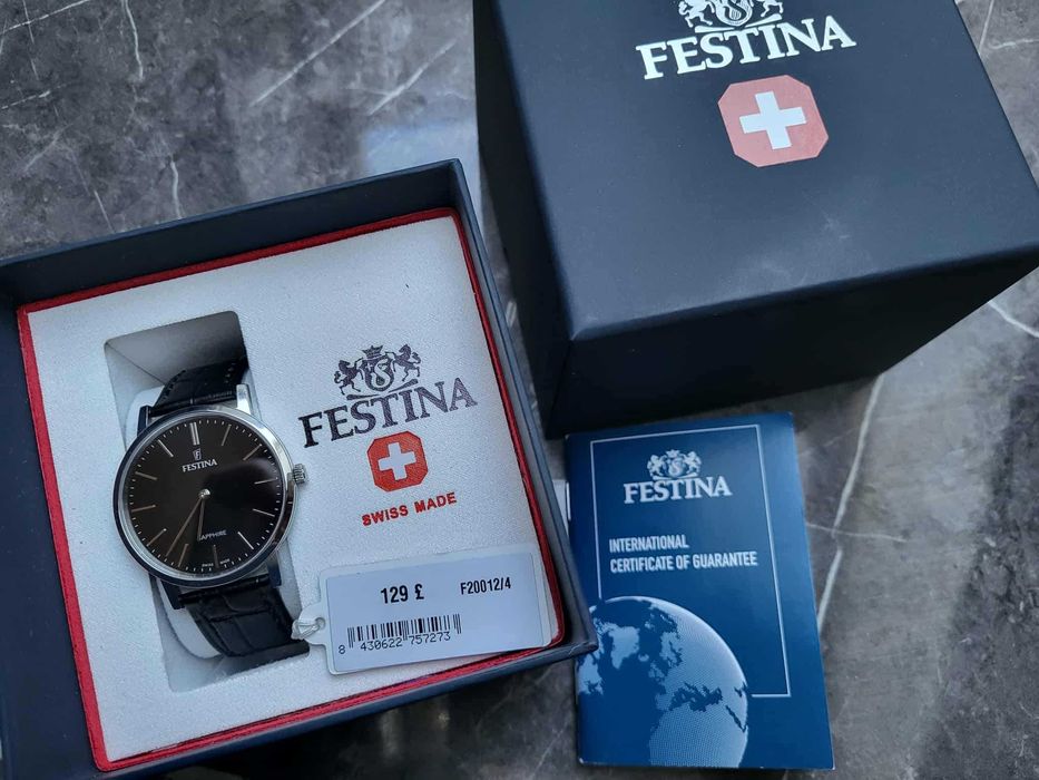 Zegarek Festina swiss made, garniturowy