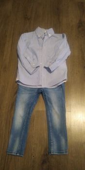 Koszula H&M i C&A oraz spodnie jeansowe rurki