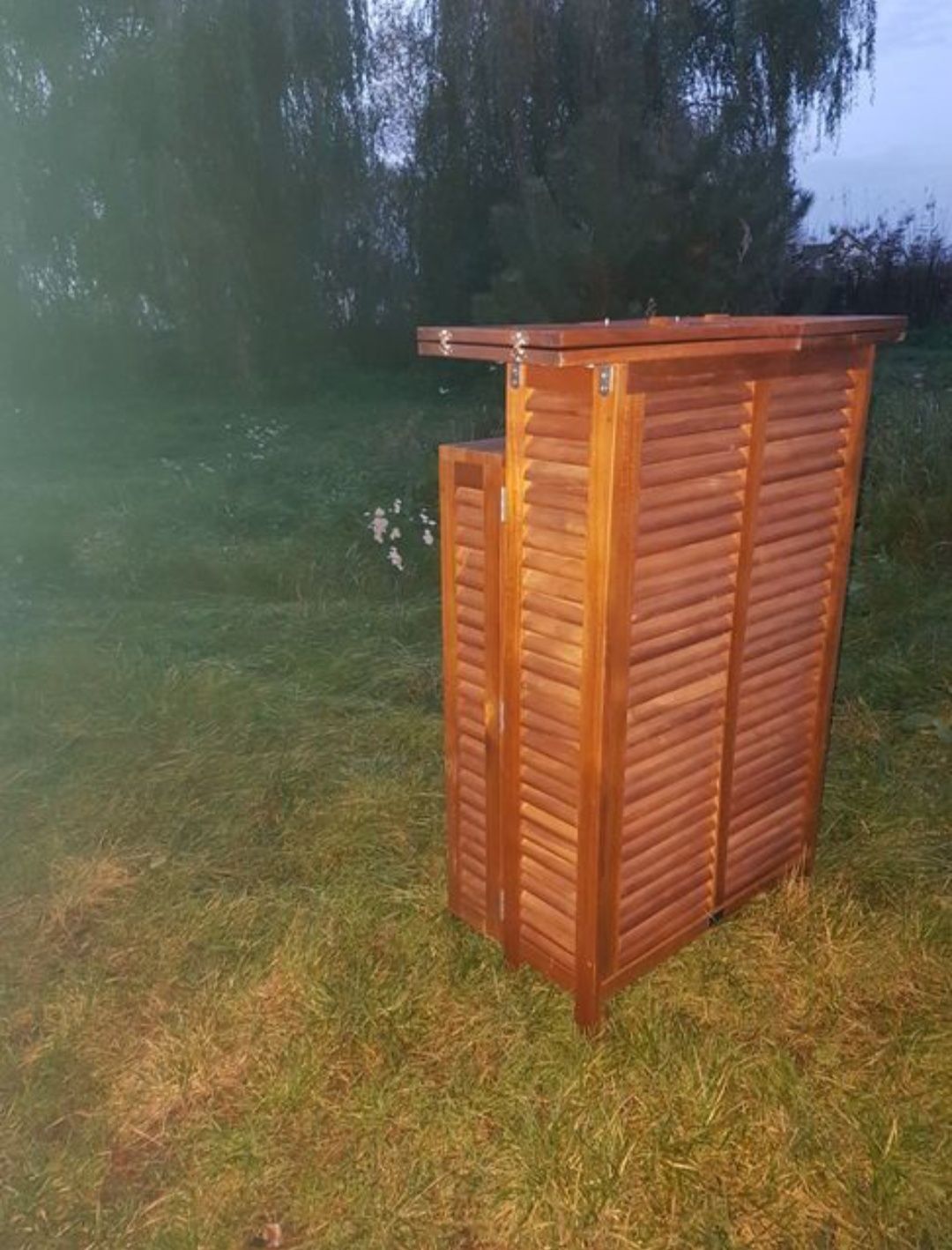 Barek ogrodowy na taras / szafka do SPA z drewna egzotycznego