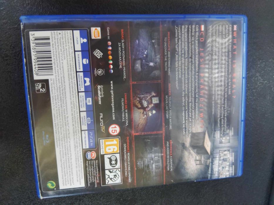 Get Even PS4 Polskie napisy są w grze / Polska okładka