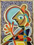 Luís Soares - Figura Lunar - Serigrafia