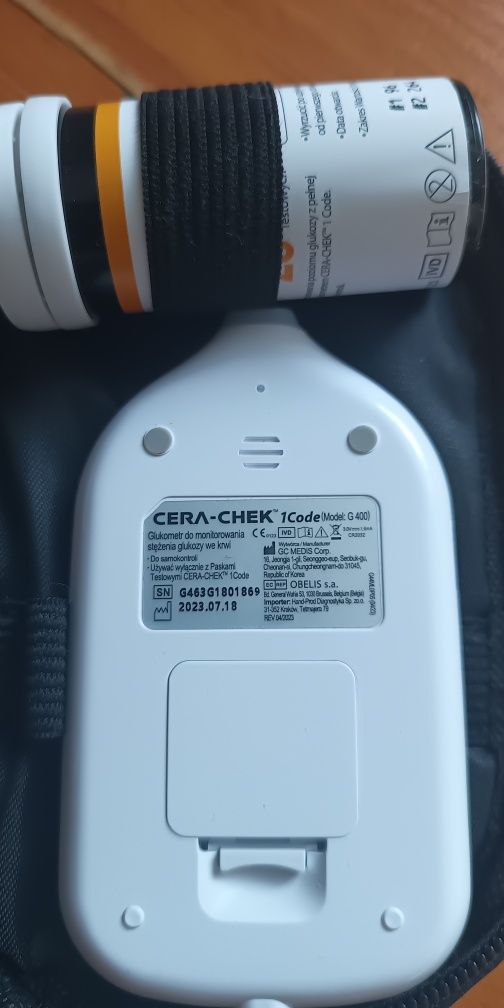Glukometr CERA CHEK 1 CODE g 400 + paski + nakłówacz