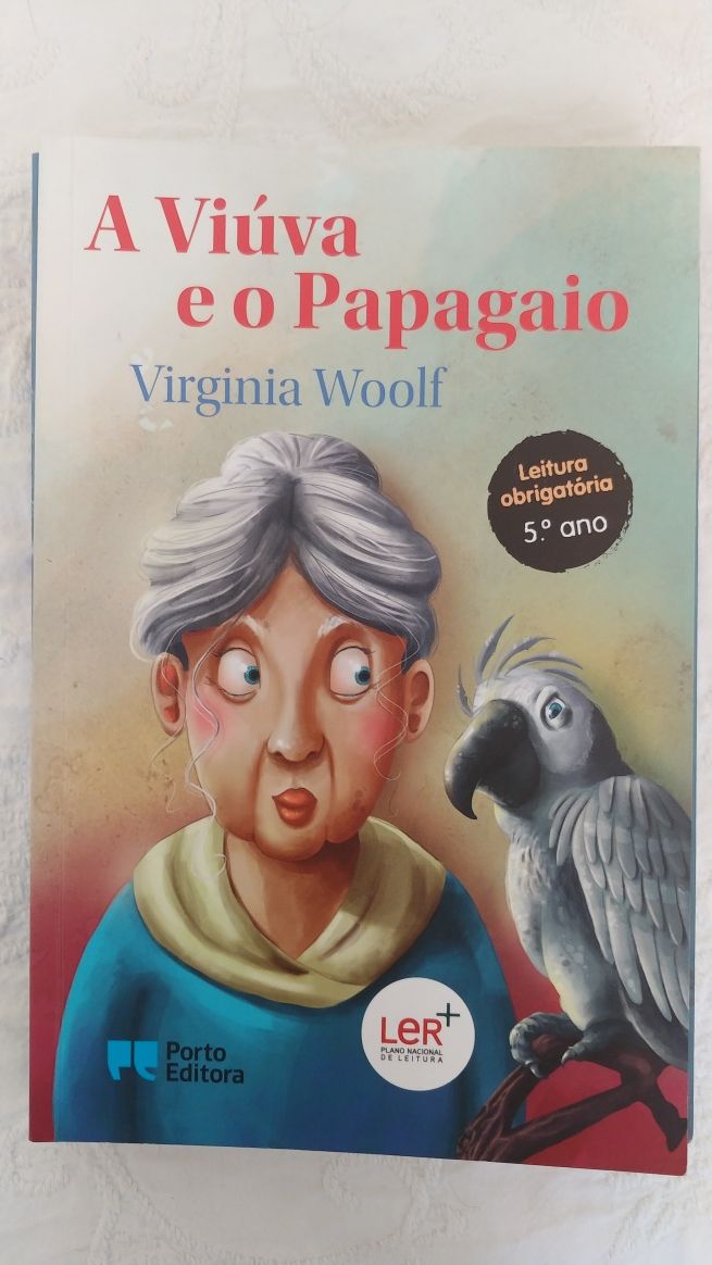 Livro A Viúva e o Papagaio de Virginia Woolf