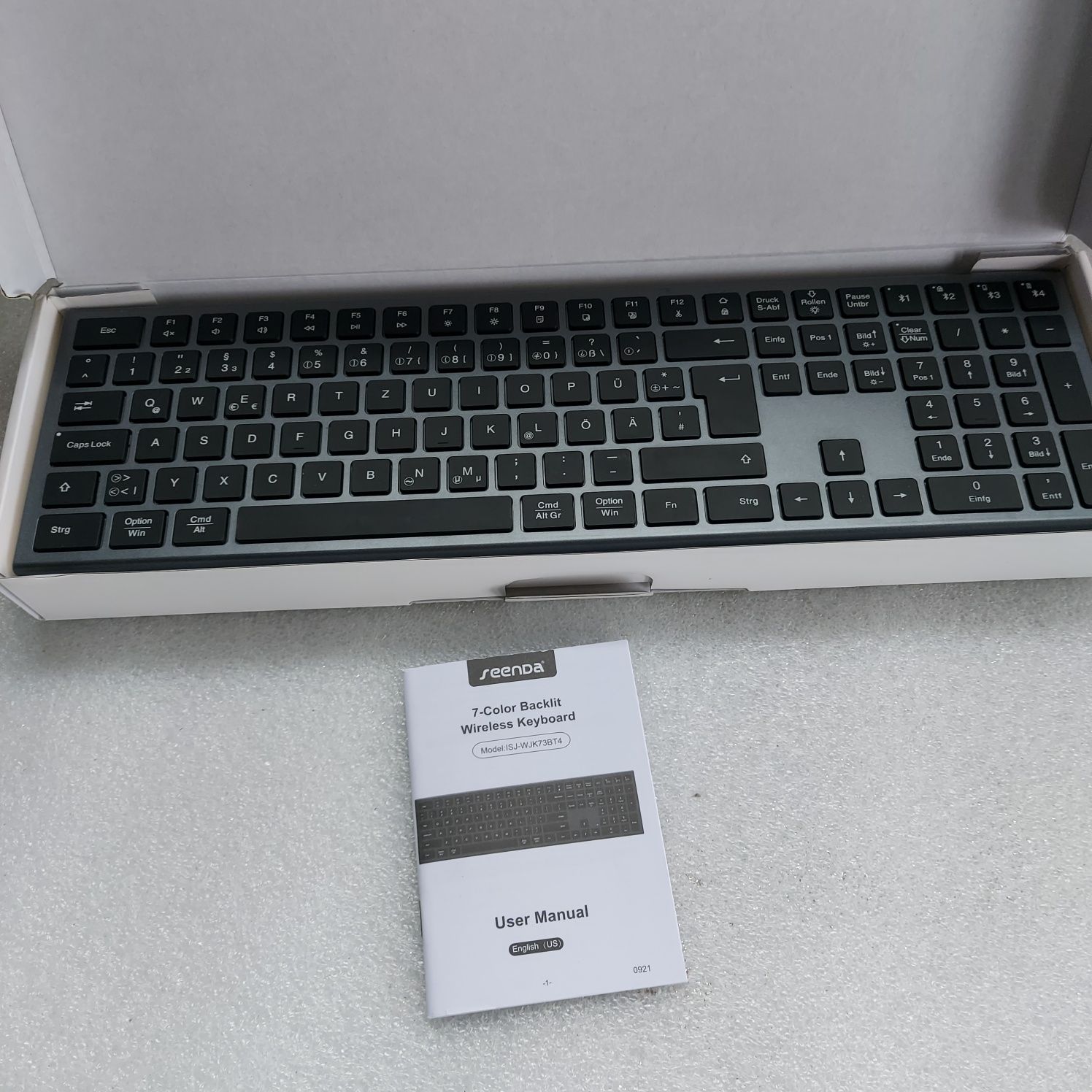 SUBBLIM Pure Wireless Bluetooth Extended Keyboard