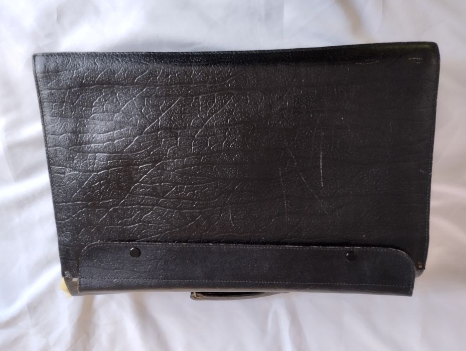 Teczka męska skórzana czarna