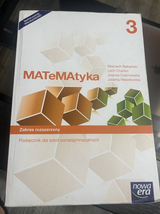 Matematyka 3 zakres rozszerzony Nowa Era