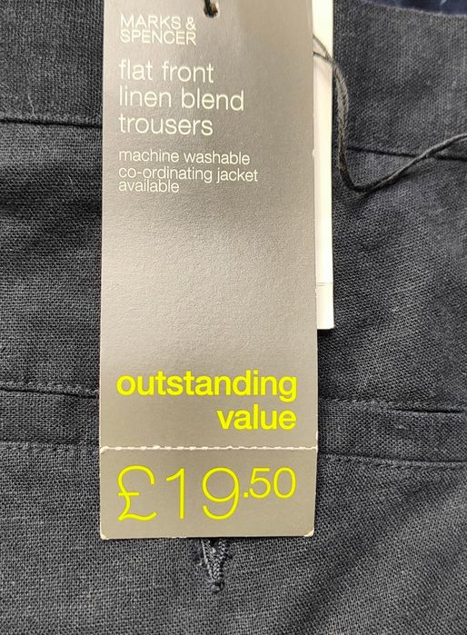 Wr) Marks&Spencer oryginalne spodnie męskie Roz.XL