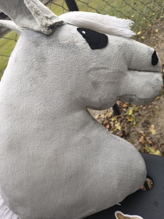 Hobby horse szaro biały
