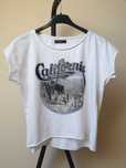 T-shirt oversize z nadrukiem