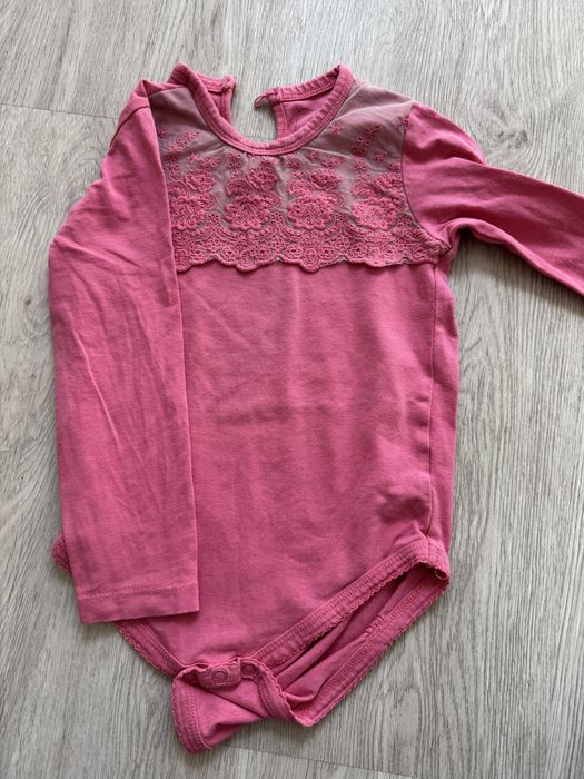 Zestaw body z falbanka w kwiaty