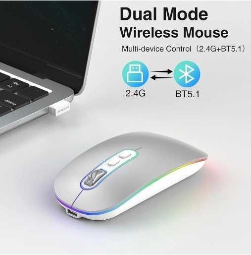 cimetech m01- rd  mysz bezprzewodowa srebrna bluetooth vv