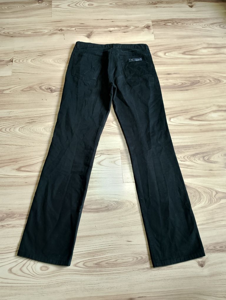 Czarne Damskie Spodnie Jeansowe Dżinsowe Versace Sport