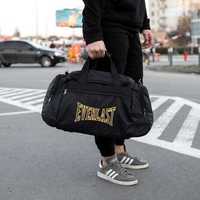 Мужская спортивная сумка EVERLAST SUN чорная  для занятий спортом