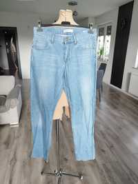 W30 L32 low jeans męskie jasne spodnie jeansowe