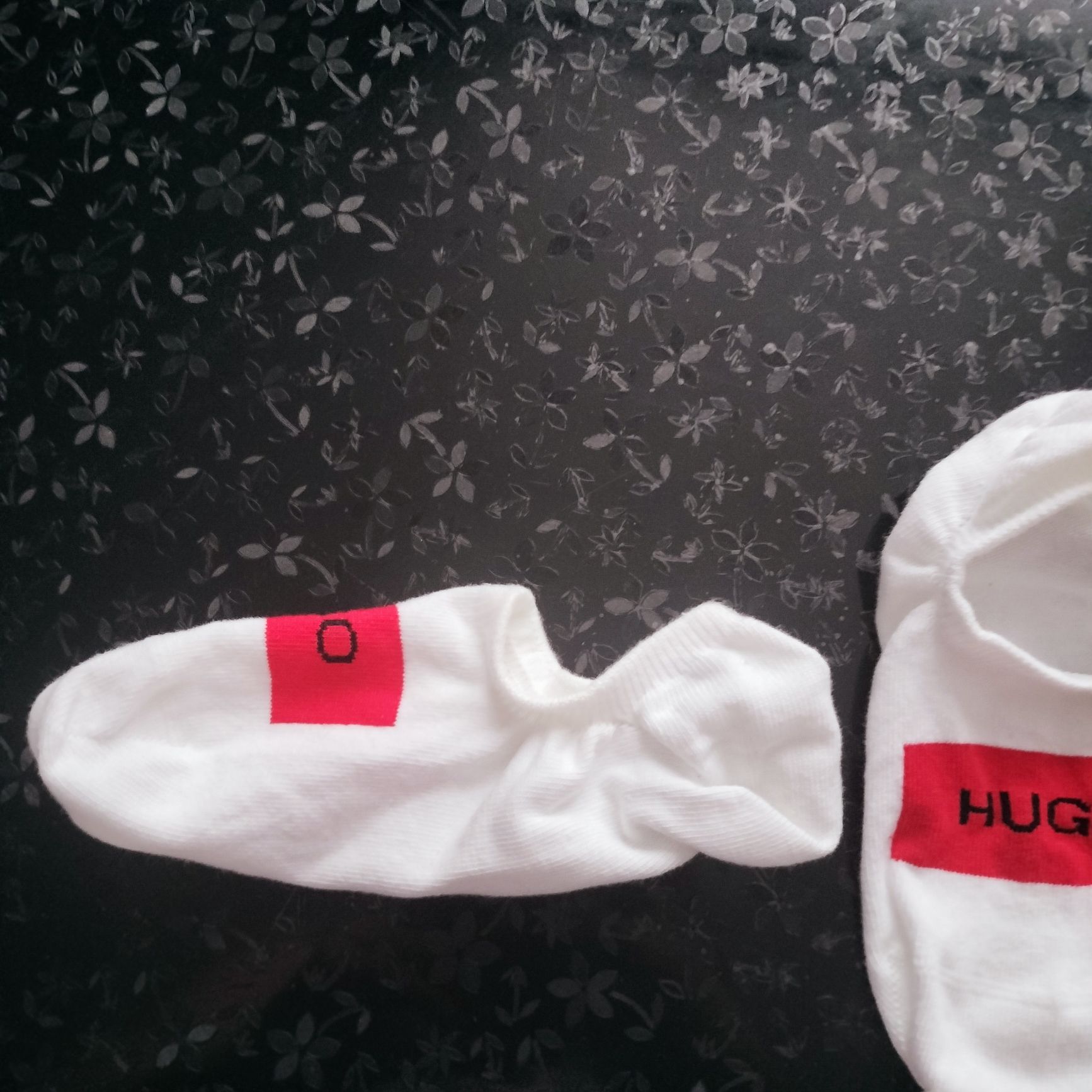 Skarpety stopki białe logowane Hugo Boss 39-42 wiosna lato