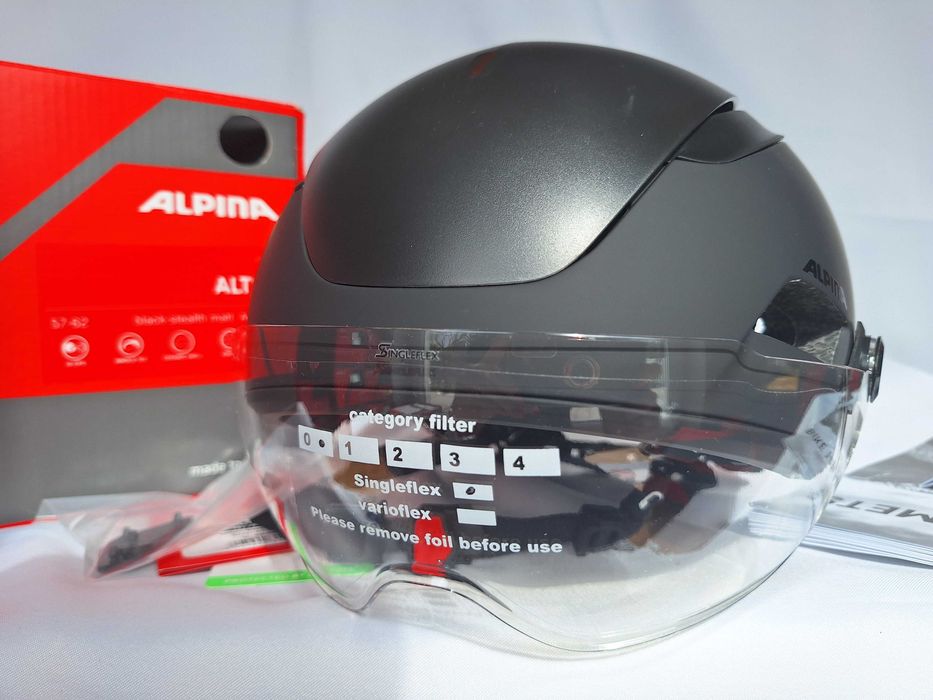 Kask rowerowy Alpina Altona VM/M Black Stealth L 57-62cm