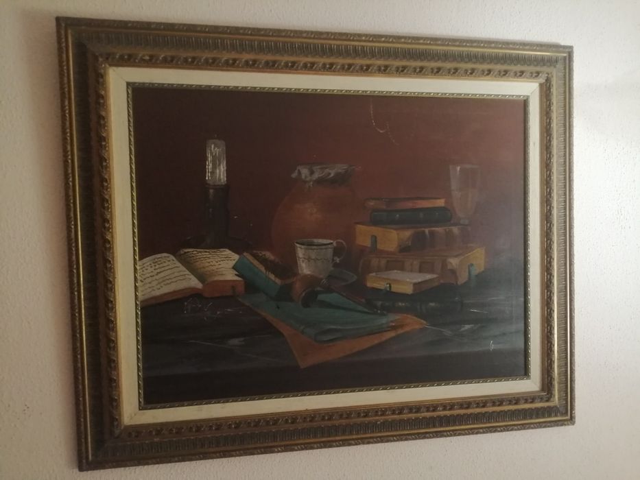 Quadro a óleo de Teixeira Cardoso