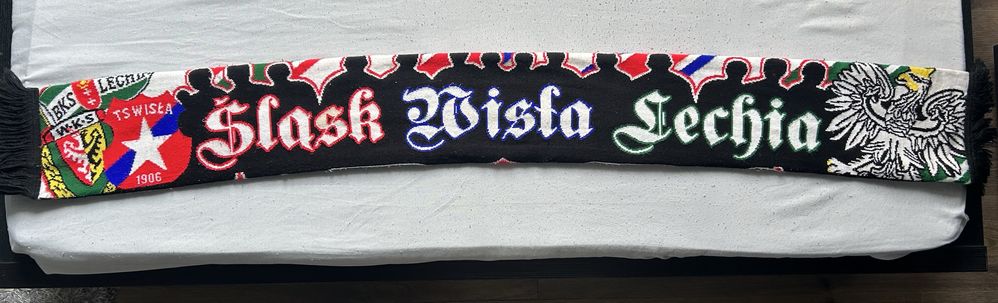 Szalik dwustronny TKWM Śląsk Wisła Lechia