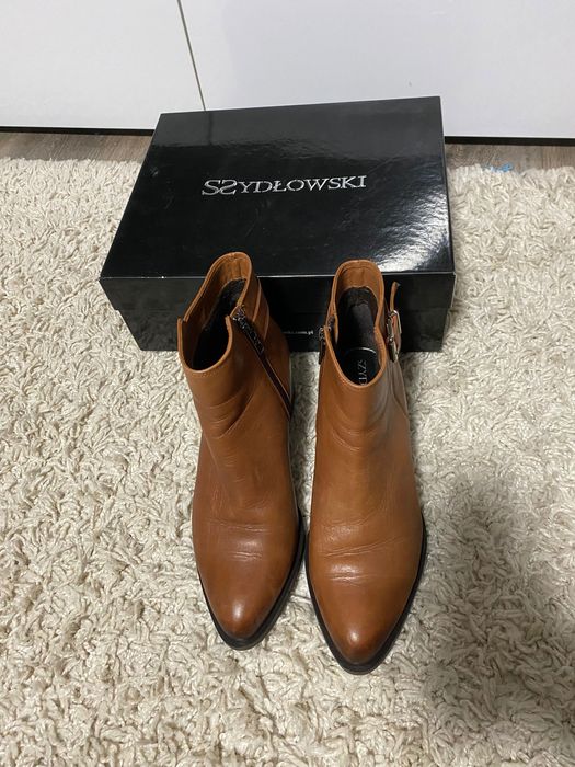 Чобітки жіночі. Шкіра. 38р. Szydlowski