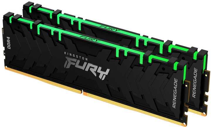 Kingston Fury DDR4 16GB (2×8GB) 3200MHz Renegade RGB Black