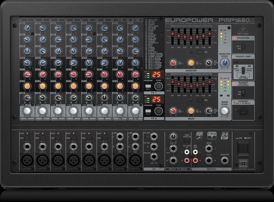 Siatema de som completo | Mesa amplificada + 2 colunas de 15”