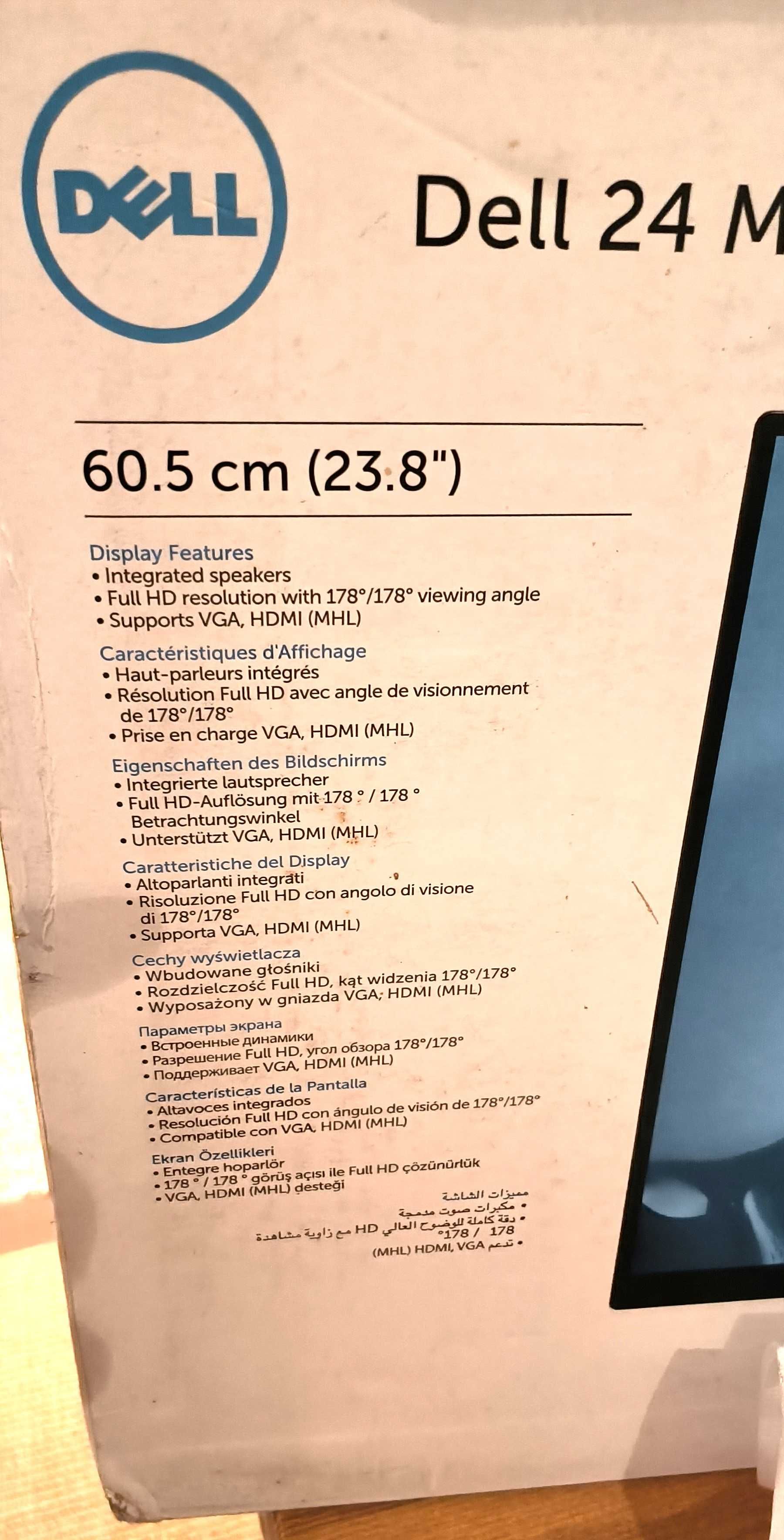 Monitor DELL S2415H (com defeito)