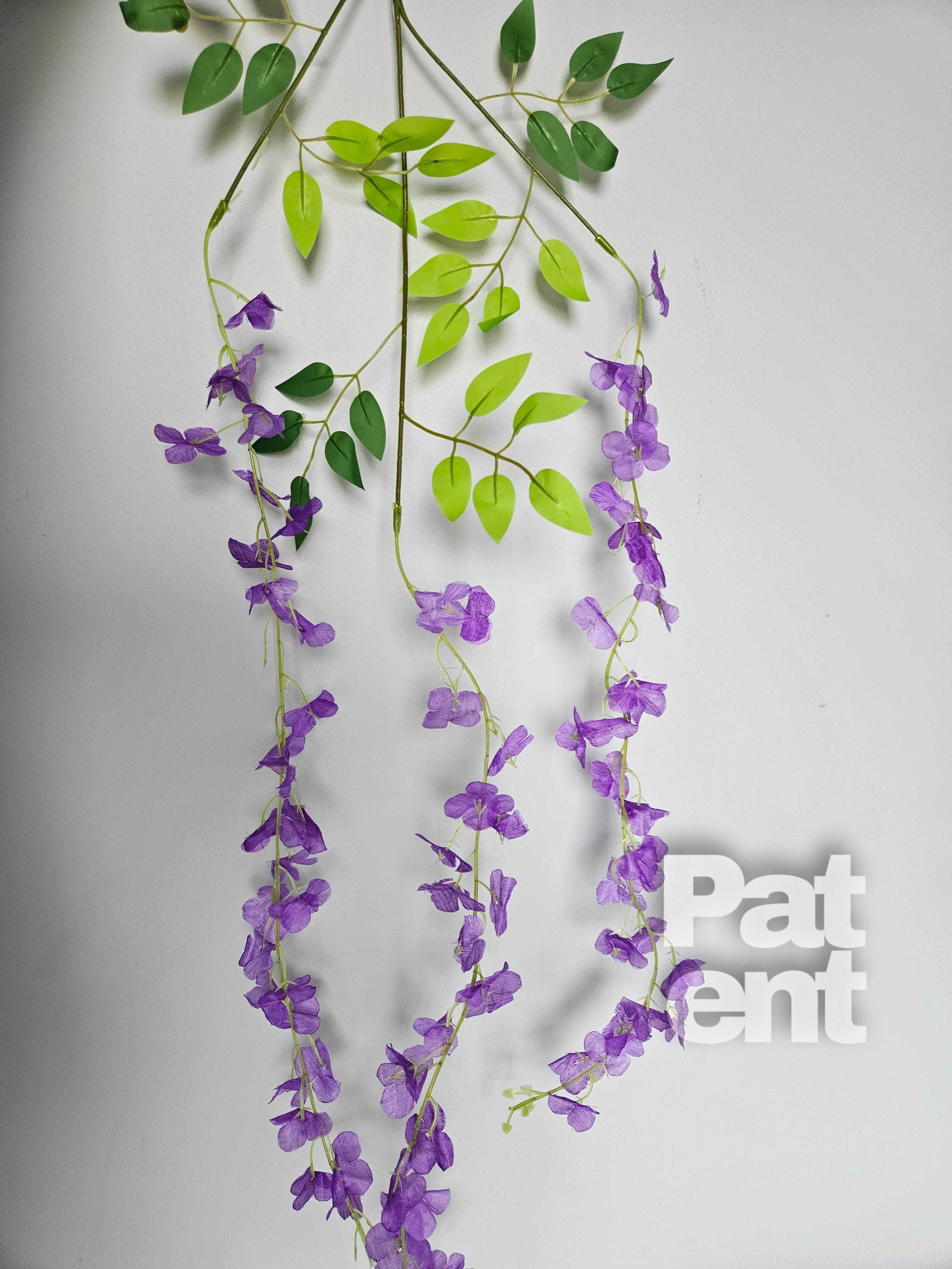 Wisteria fioletowa glicynia sztuczna girlanda dekoracja 12 sztuk