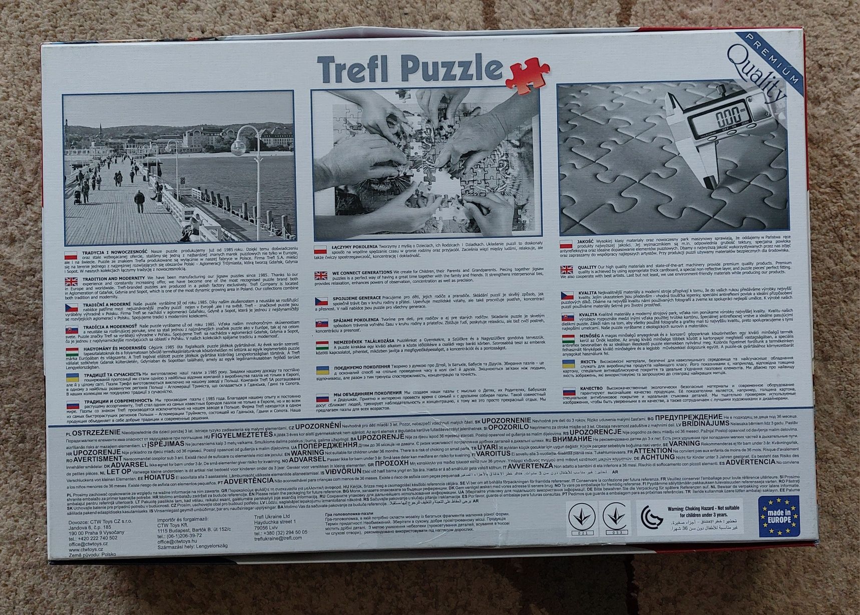Puzzle Trefl 1500 (-1)