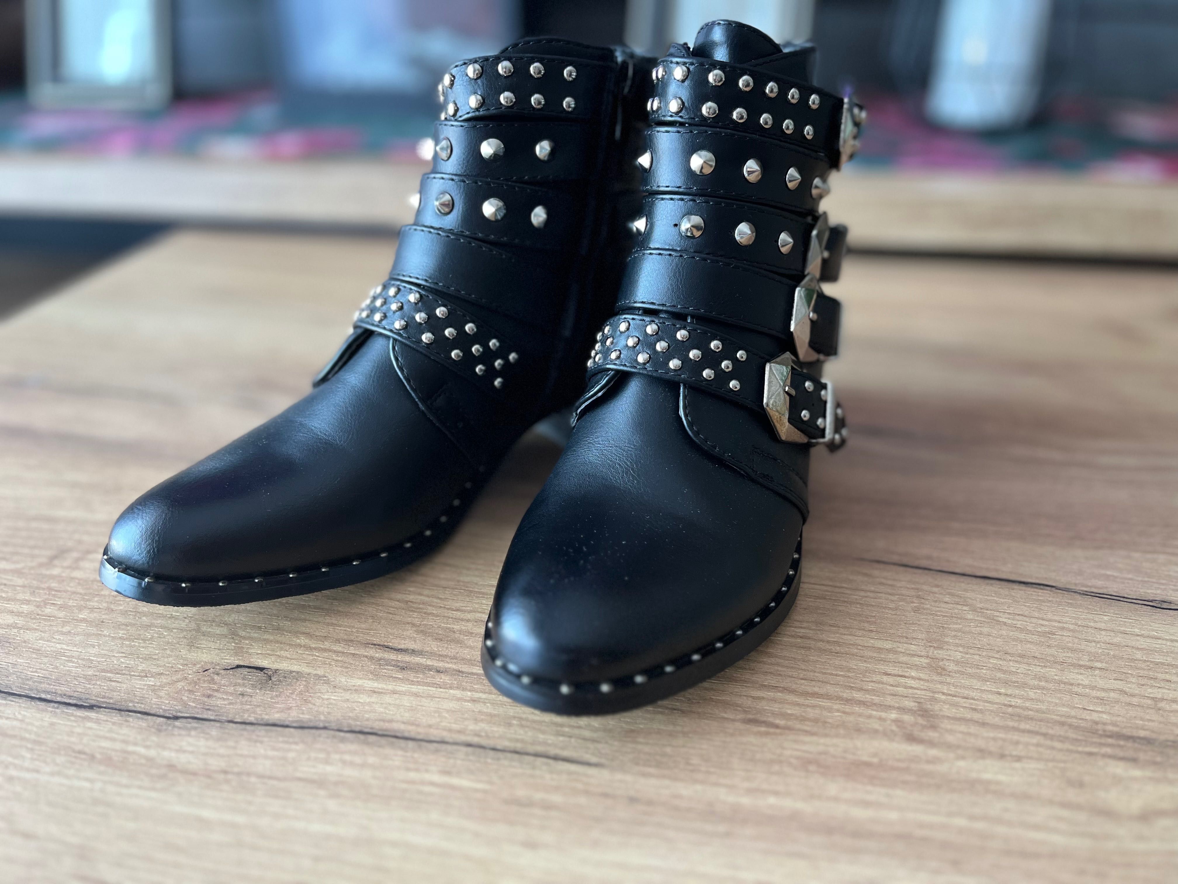 Nowe buty/botki r.37 czarne