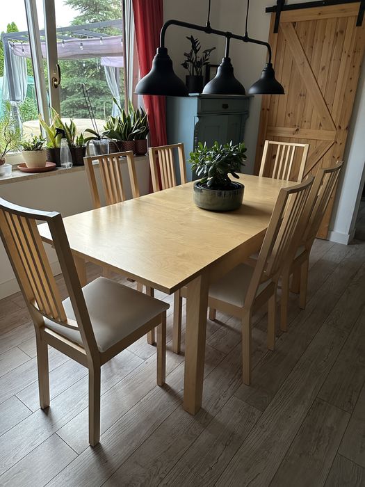 Stol z krzesłami Ikea