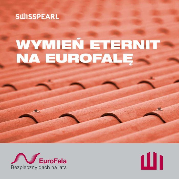 Eurofala 100 m2 płyty dachowe Swisspearl z dostawą i rozładunkiem