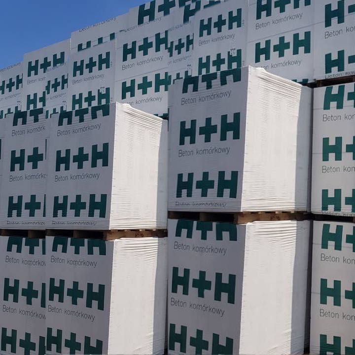 Beton komórkowy H+H Pustak Gazobeton Bloki Bloczki Bloczek Suporex P+W