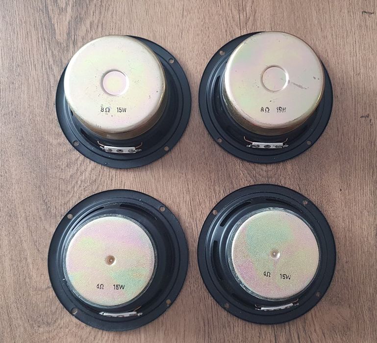 15вт 4ом, 15вт 8ом, 20вт 4ом. Динамики нч-сч. Головки динамические