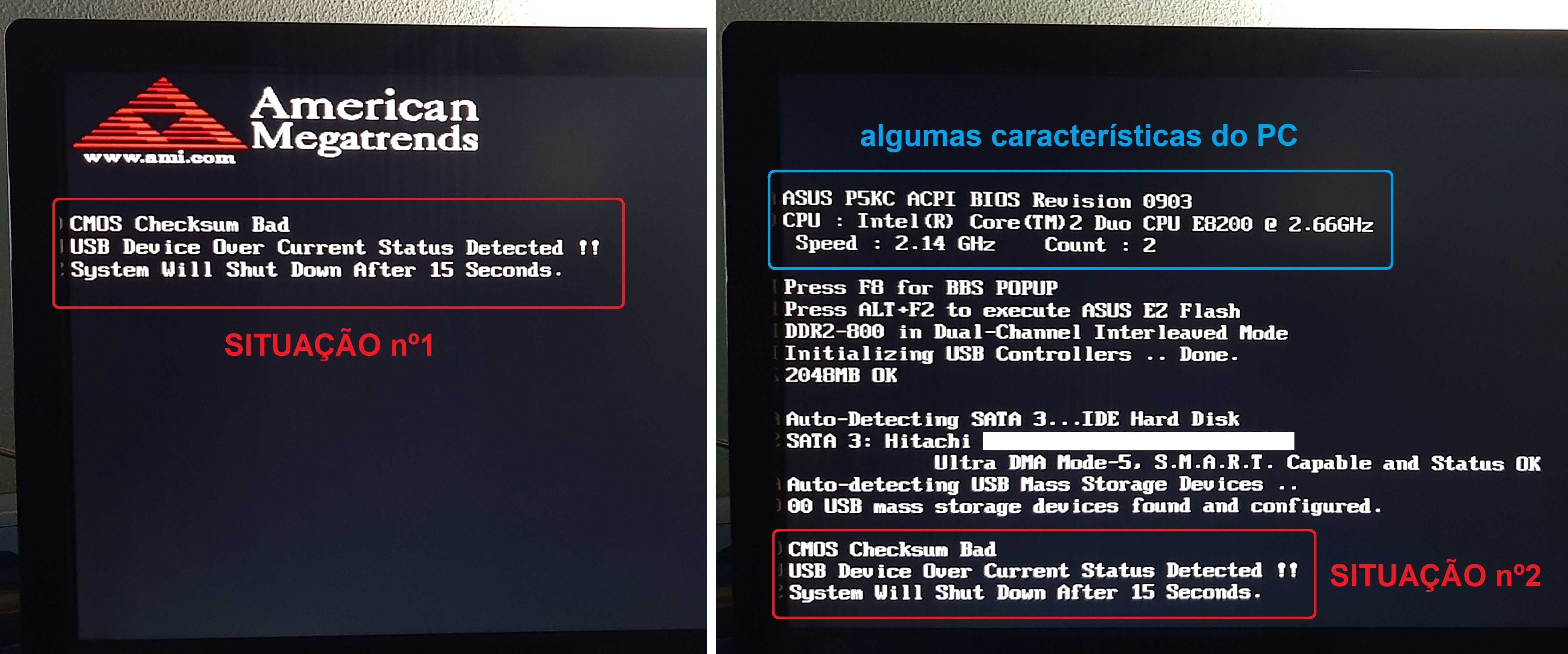 PC/desktop ASUS (para reparação) + oferta