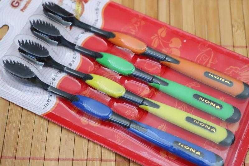 Бамбуковые бактерицидные зубные щетки мягкая щетина 4 штуки