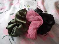 3 gumki do włosów scrunchie gumka nowe