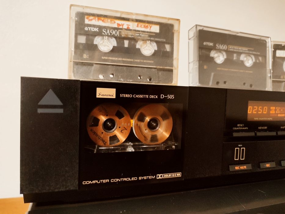 WYPRZEDAŻ! Kasety audio TDK plus magnetofon Sansui D 505 po serwisie!