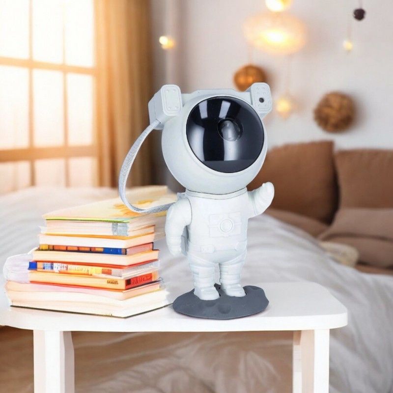 Projektor Gwiazd Nieba LED Astronauta Lampka Nocna na pilot, 21,5 cm