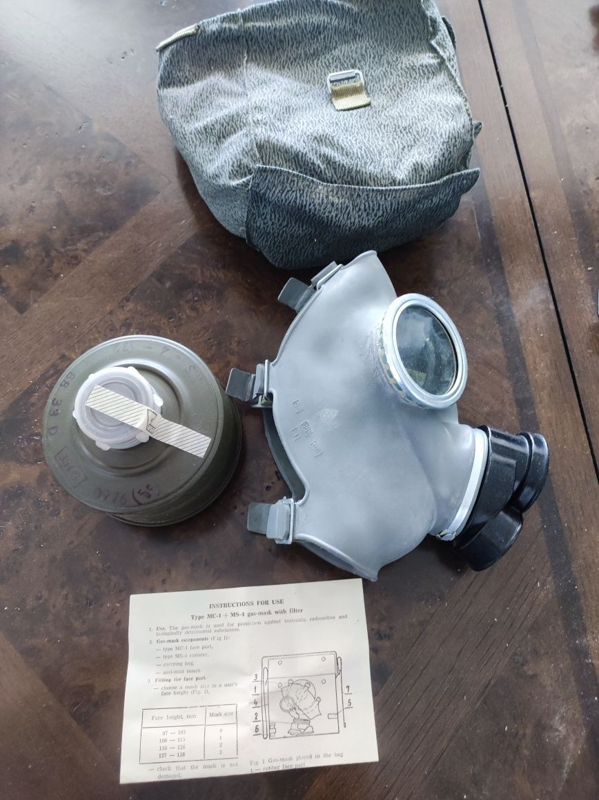 Maska przeciwgazowa MC1, P-Gaz, gazowa, filtr, pokrowiec, instrukcja
