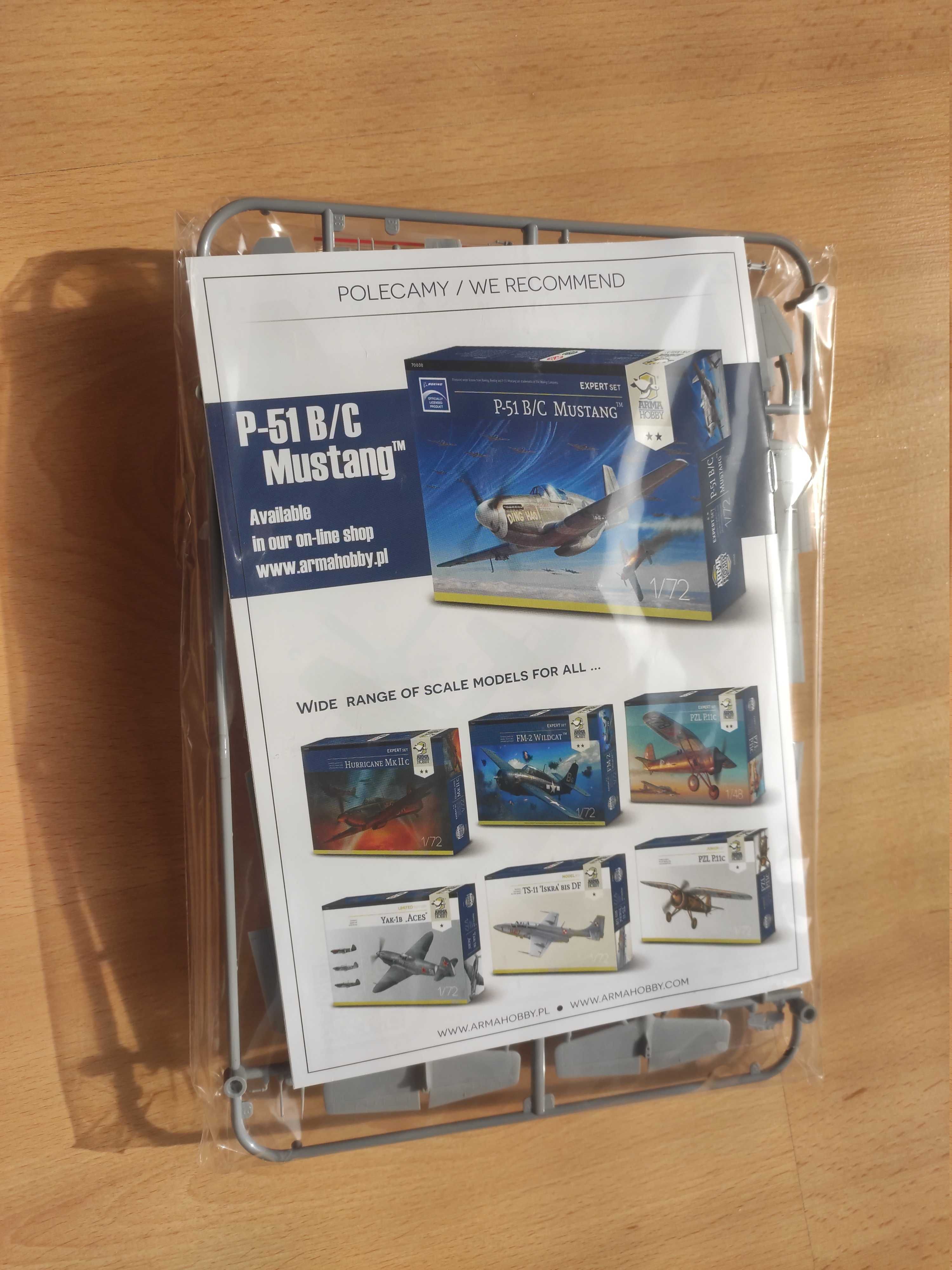 Model do sklejania Arma Hobby - P-51C Mustang Mk III - skala 1/72