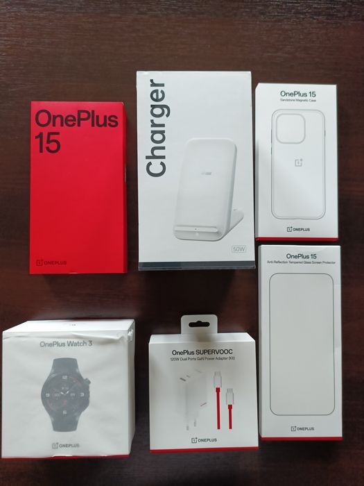 OnePlus 15 16/512 Black  + OnePlus Watch 3  + akcesoria