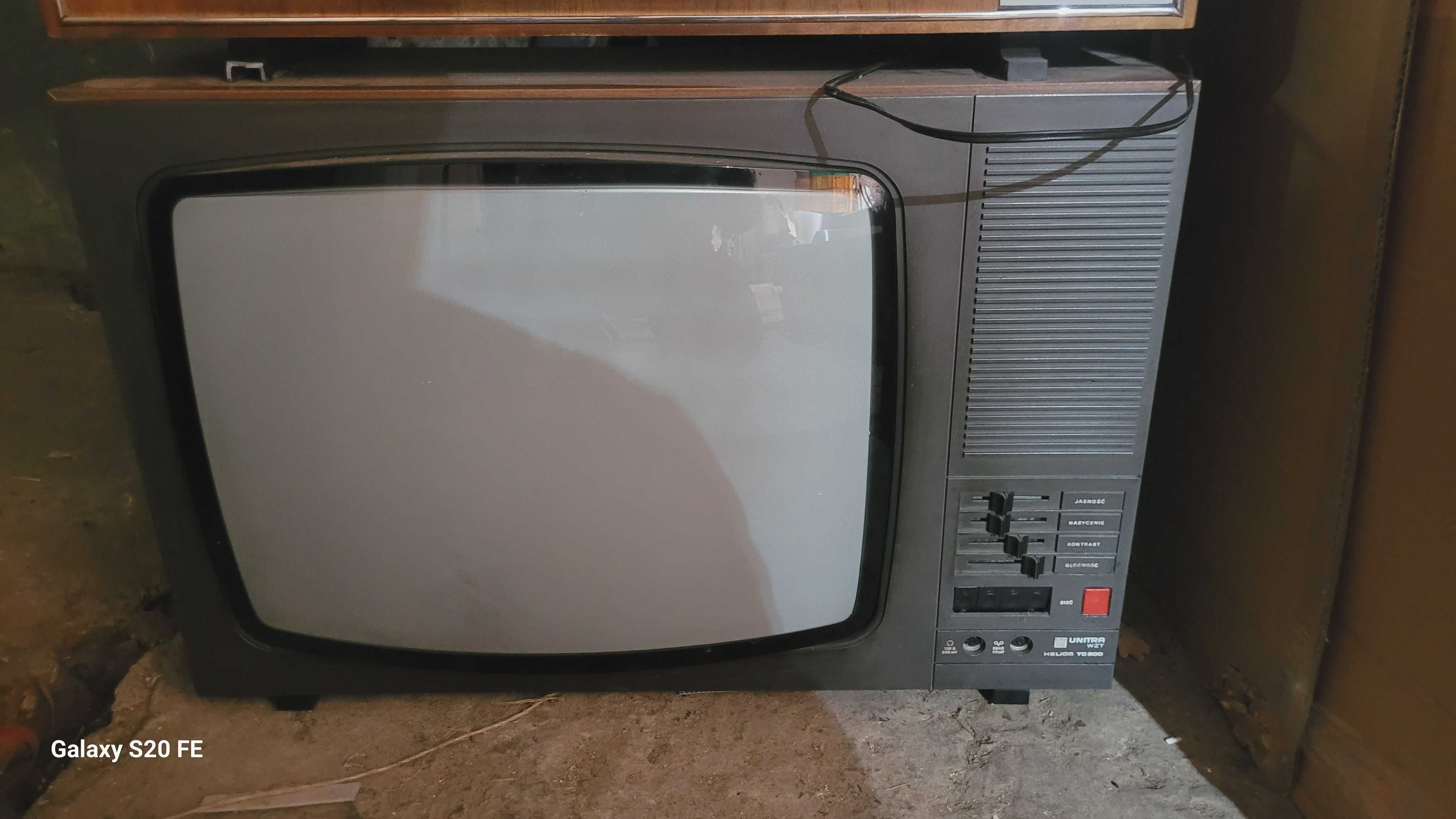 Stare telewizory Agat Unitra. 3 szt. Prl Retro