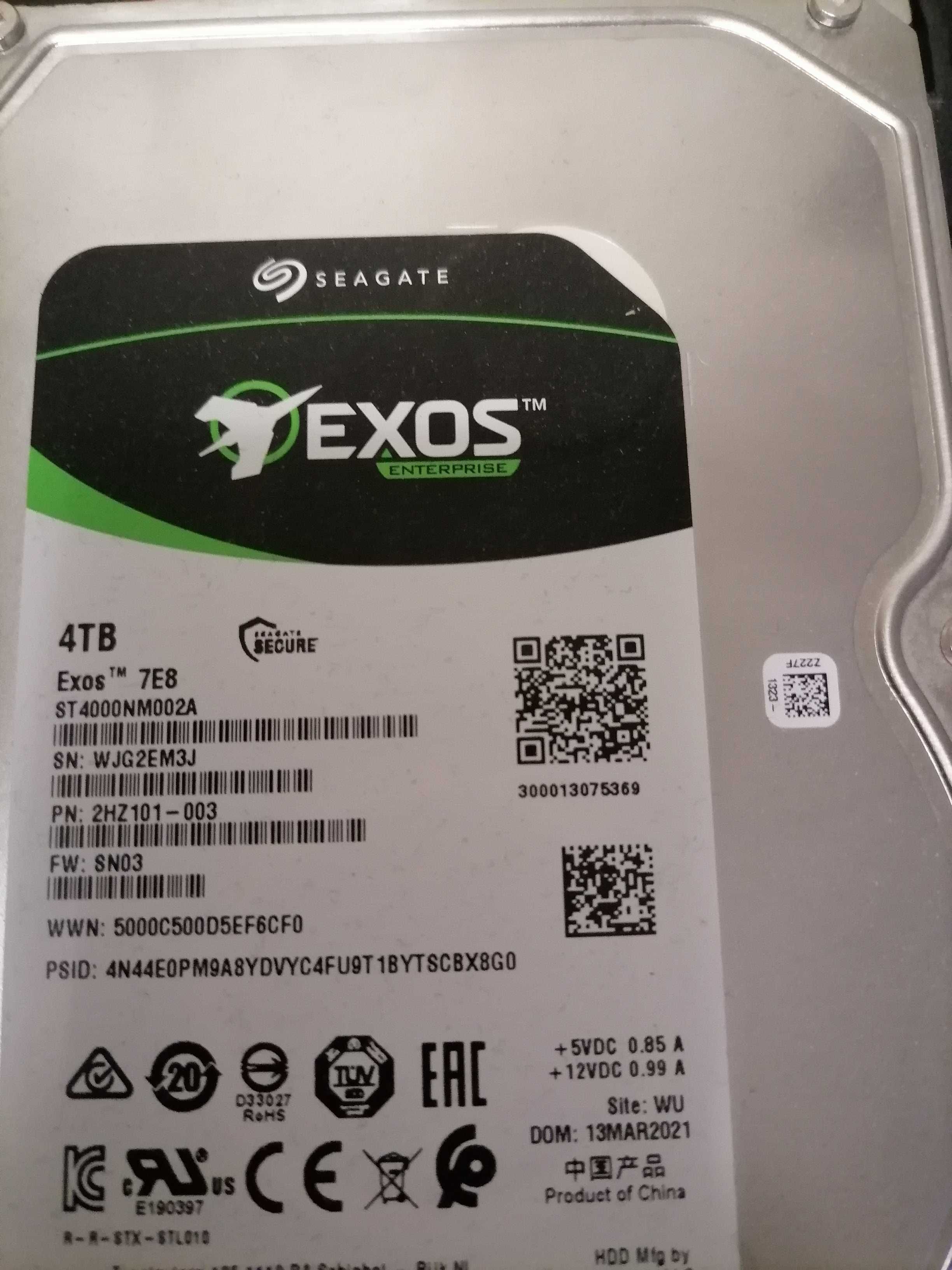 Hdd 4TB  "Exos enter price"