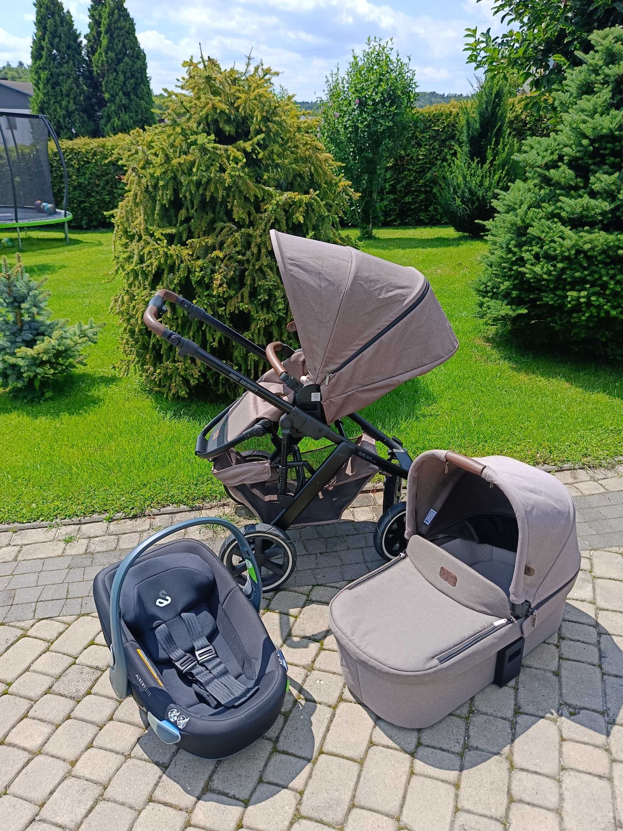 Wózek 3w1 2w1 ABC DESIGN Salsa 4 air + Swandoo Albert + wkładka i-size