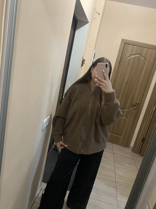 Бомбер теді, куртка теді шоколадна