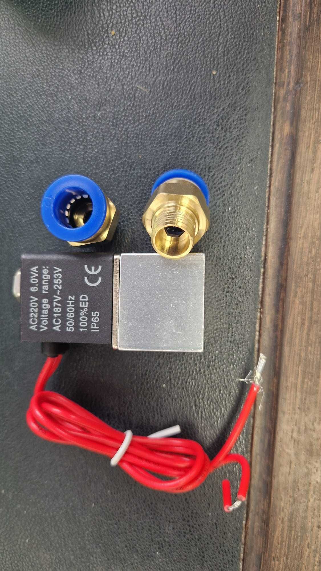 Válvula solenóide de 12mm, ac 220v para ar, água e óleo