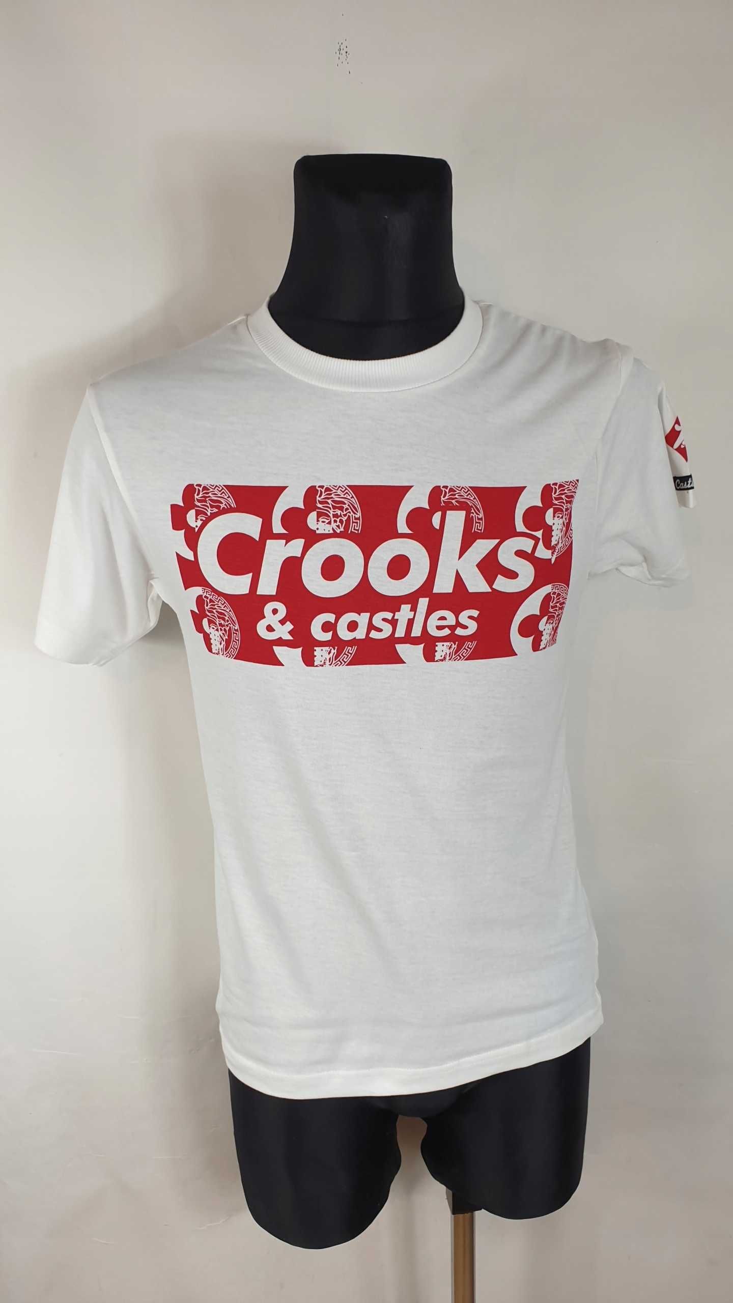 T-shirt męski okrągły dekolt crooks&castles rozmiar S