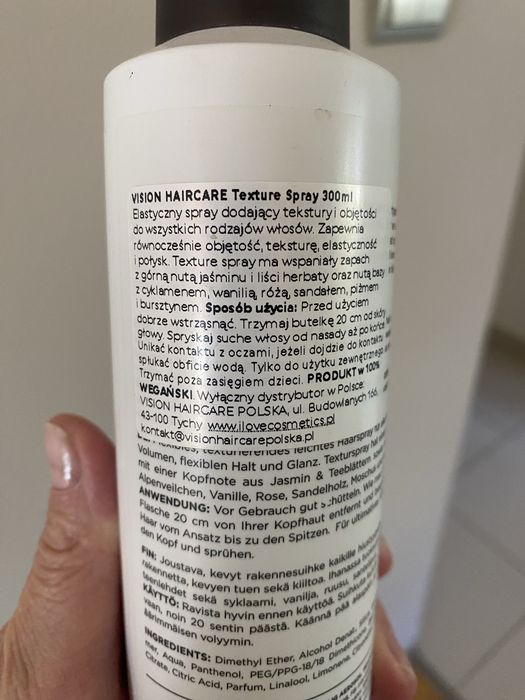 Spray do włosów Vision Haircare