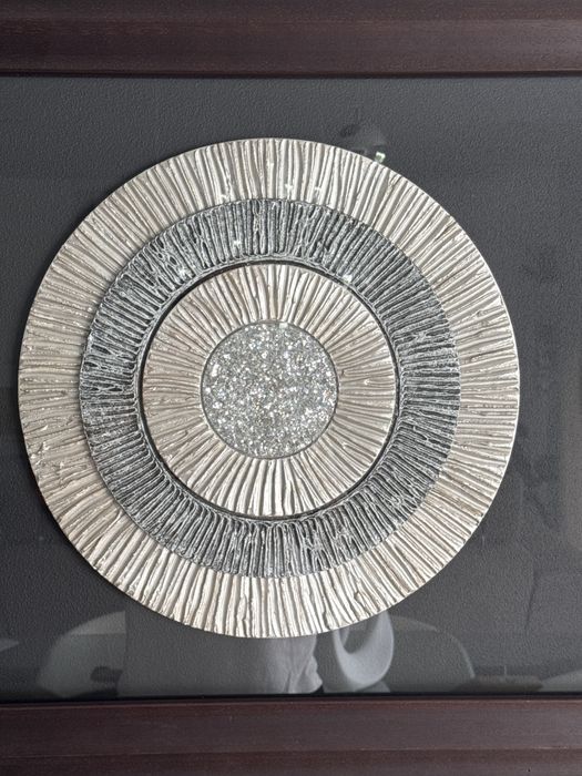 Vendo quadro circulos fundo preto